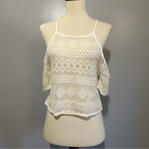 NWT LF Into Woven Cold Shoulder Camisole